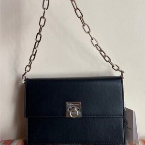 Anine Bing Black Chain Shoulder Bag